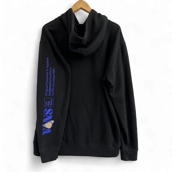 Vans Black Hoodie with Blue and Orange Graphic - Picture 2 of 4